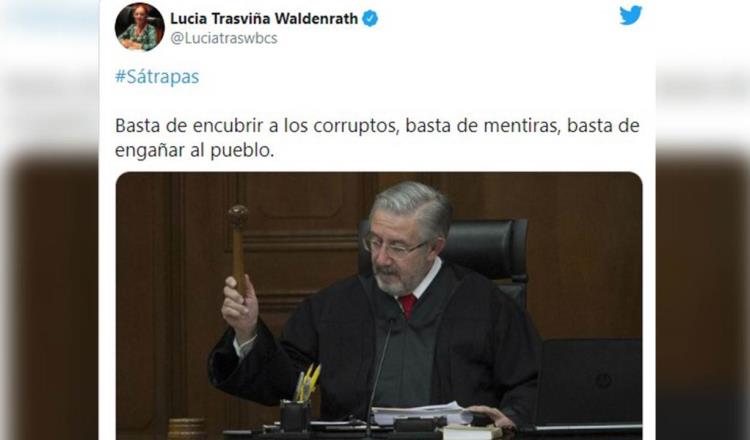 “Sátrapa” llama senadora de MORENA a ministro que busca declarar inconstitucionalidad de la consulta para enjuiciar a expresidentes