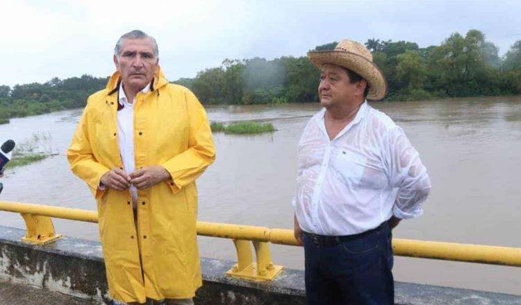 Insiste Adán Augusto en llamado a CFE para operar responsablemente y con sensibilidad la presa Peñitas