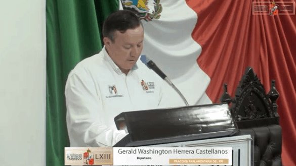 Pide Gerald Washington a Cámara de Diputados federal, reintegren a Tabasco lo que pretenden recortar para el 2021