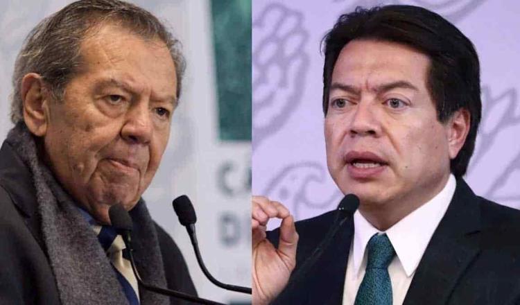 Declara INE empate entre Muñoz Ledo y Mario Delgado para la presidencia de Morena