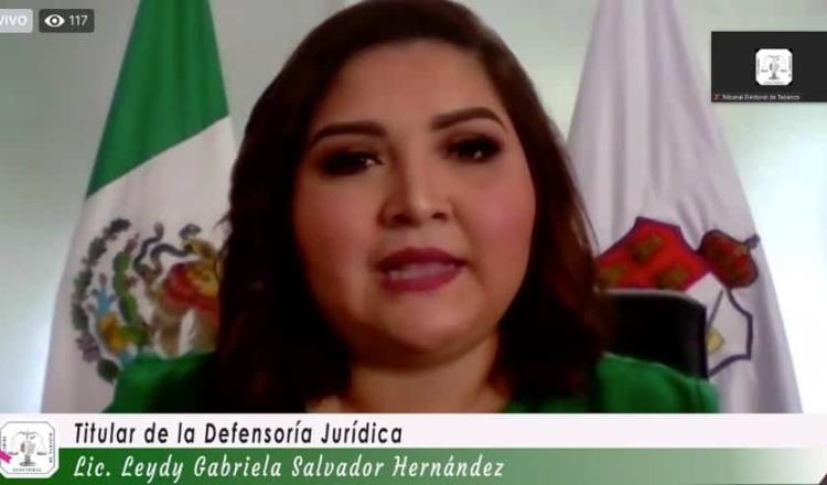 Designan a Leydy Gabriela Salvador como titular de la Defensoría Jurídica para la Protección de Derechos Políticos-Electorales