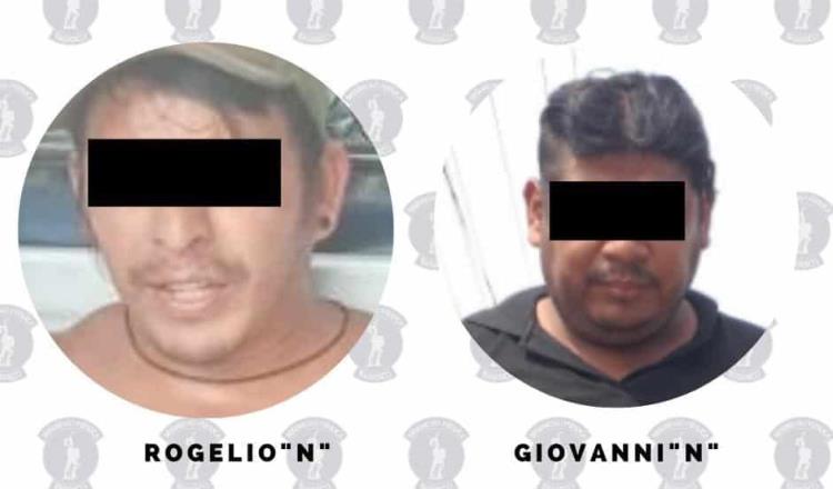 Detienen a dos acusados de robo con violencia en pandilla en ranchería Boquerón