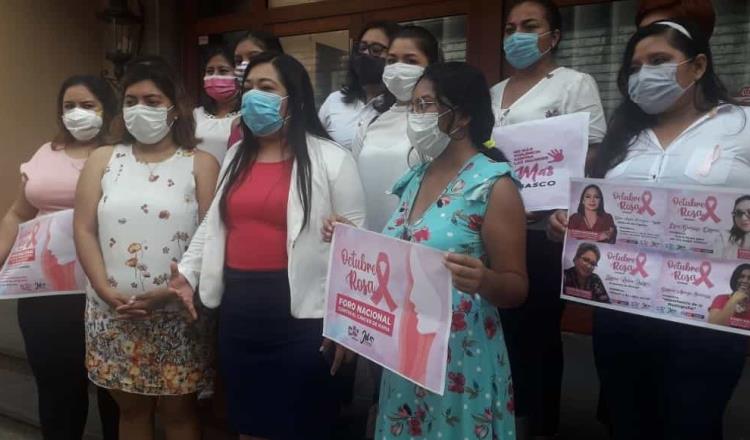 Anuncian foro nacional “Octubre Rosa” contra el cáncer de mama