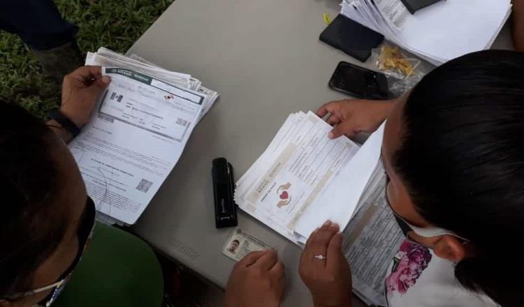 Instalan módulos de atención del Bienestar en La Choca para afectados de Nacajuca