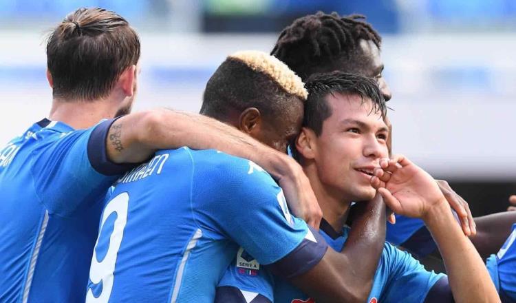 Con gol y asistencia de Chucky, Napoli vence 2-1 a Sampdoria