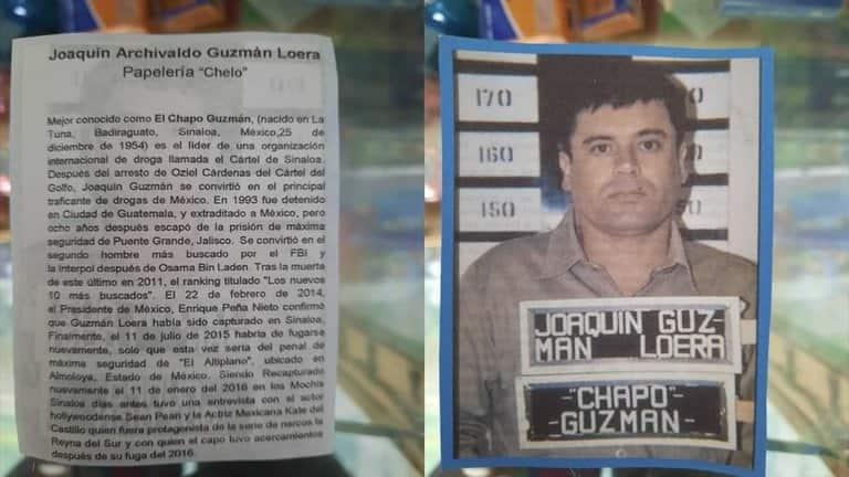 Causa polémica papelería que lanzó una monografía de “El Chapo” Guzmán