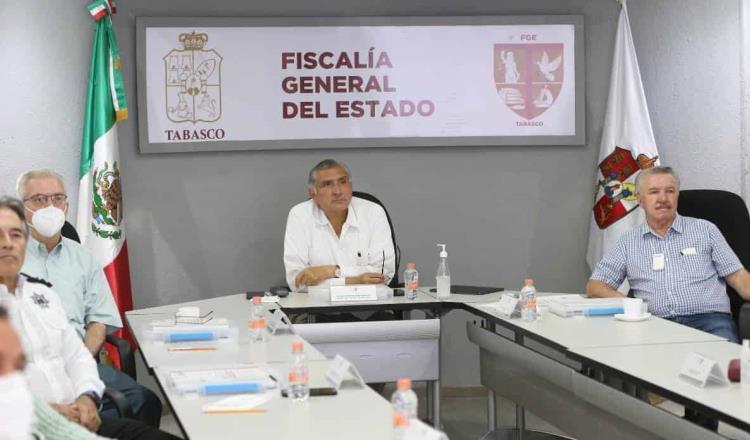 Encabeza Adán Augusto reunión para evaluar ante-proyecto de seguridad integral para Tabasco