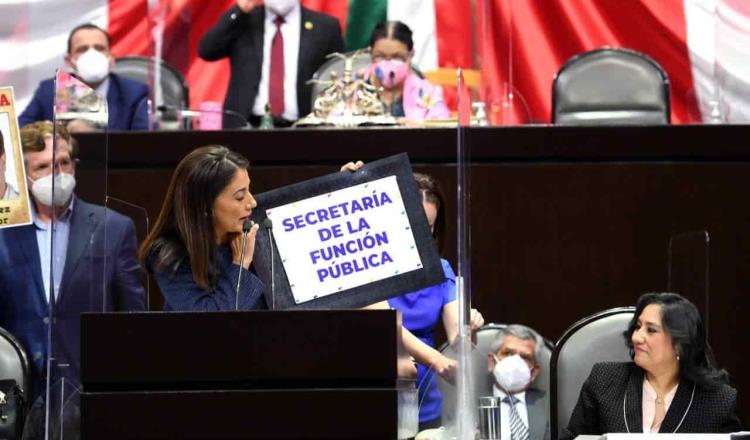 Diputados panistas acusan a Eréndira Sandoval de ser tapete del Gobierno de la 4T para ocultar la corrupción
