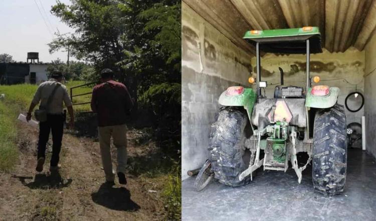 Recuperan tractocamión agrícola con reporte de robo, propiedad del Ayuntamiento de Cunduacán