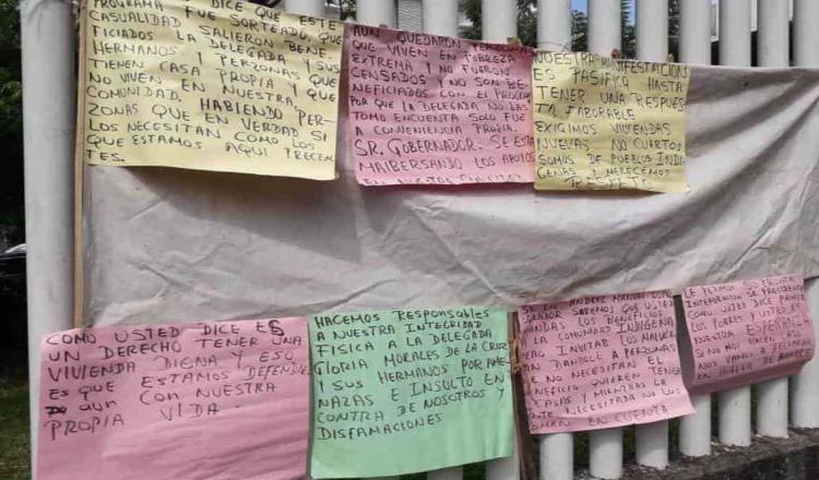 Compromete Invitab ampliar programa de viviendas en Cacahuatalillo y manifestantes se retiran