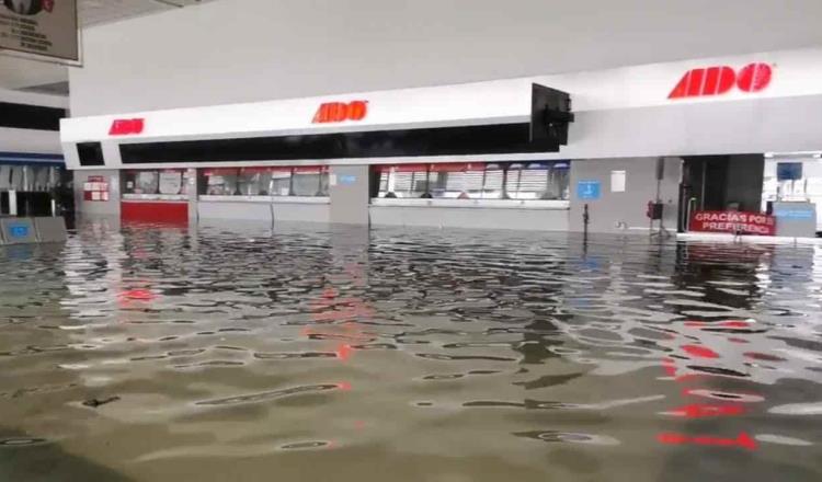 Reubica ADO su centro de operaciones ante inundación de su sede en Arboledas