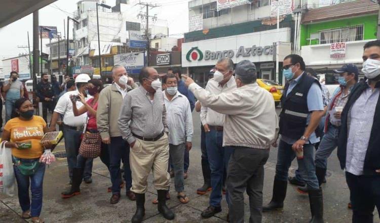 Descarta gobernador aplicar programa de apoyo emergente a comerciantes inundados