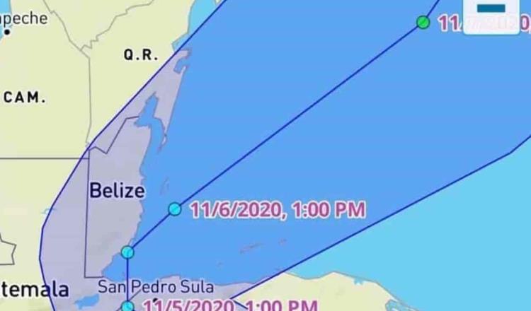 Se degrada huracán ‘Eta’ a categoría 2; gobierno de Quintana Roo señala que en este momento no hay riesgo para el estado