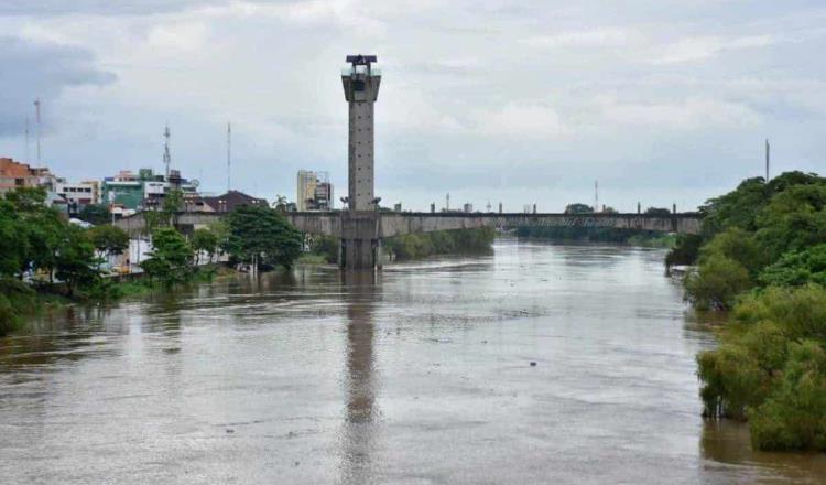 Reportan 7 ríos de Tabasco y Chiapas por arriba de su NAMO