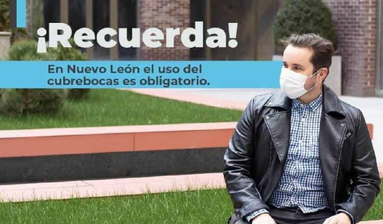 Registra Nuevo León 20 detenidos por no usar cubrebocas