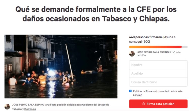 Lanzan Petición En Change.org Para Demandar A CFE Por Inundaciones De ...