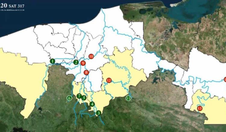 Incrementa nivel del Río Usumacinta; provoca afectaciones en Jonuta y Centla