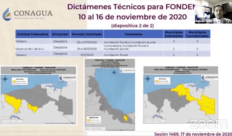 Emiten 14 dictámenes FONDEN… para 8 municipios de Tabasco