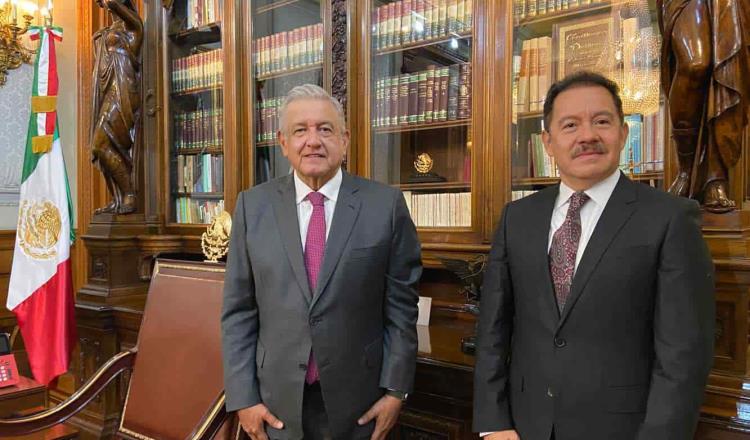 Se reúne AMLO con nuevo presidente de la Jucopo en la cámara de diputados federal