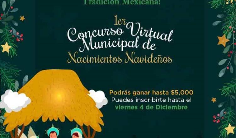 Anuncia Ayuntamiento de Centro primer concurso virtual municipal de nacimientos navideños y ramas tradicionales