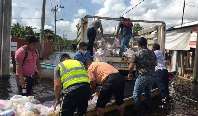 Mitad de la población de Centla fue afectada por inundaciones: Ayuntamiento