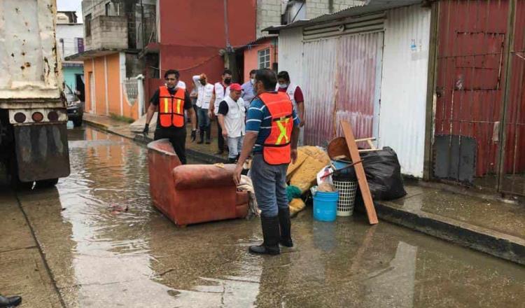 Espera Ayuntamiento de Centro recolectar más de 600 toneladas de cacharros en Gaviotas, tras inundaciones