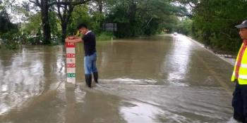 Ponen en alerta a población de Teapa asentadas en zonas inundables