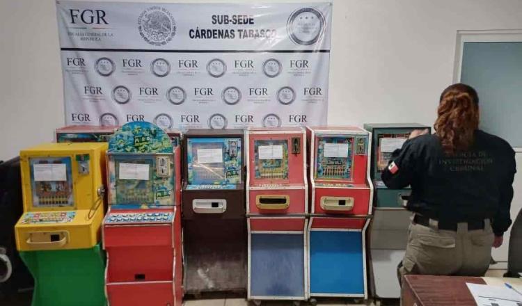Asegura FGR ocho máquinas tragamonedas en Cárdenas 