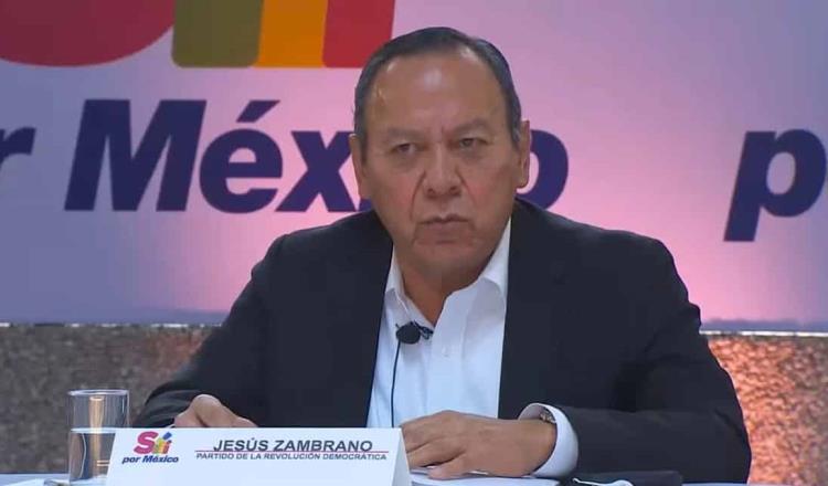 Con una alianza, evitará PRD que Alfonso Durazo llegue a la gubernatura de Sonora, afirma Jesús Zambrano