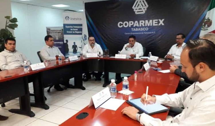 Anuncia Coparmex su salida del Consejo Coordinador Empresarial de Tabasco