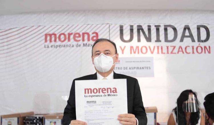 Alfonso Durazo se registra como precandidato de Morena al gobierno de Sonora