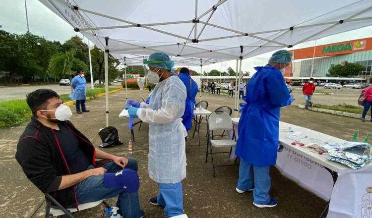 Instala Salud en Villahermosa módulos de diagnóstico rápido de Covid-19; el paciente conoce en 15 minutos si está contagiado