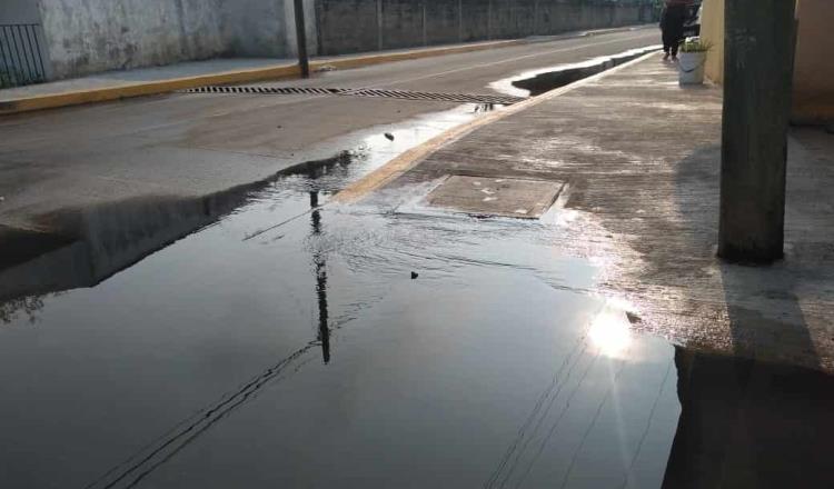 Denuncia delegación de Guatacalca, Nacajuca inundación de calles... ahora de aguas negras