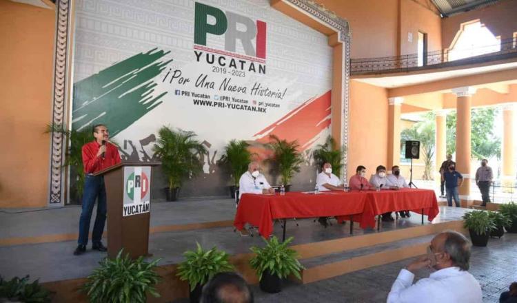 Lo que más conviene es ir en alianza PRI, PAN y PRD: Pedro Gutiérrez al asumir como delegado del CEN en Yucatán  