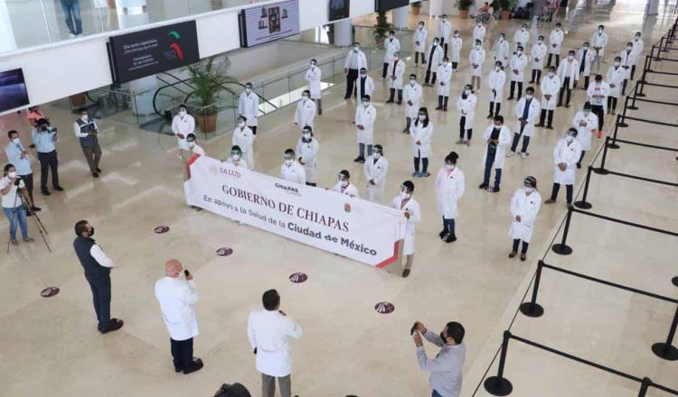 Chiapas envía personal médico para combatir al COVID-19 en hospitales de CDMX 