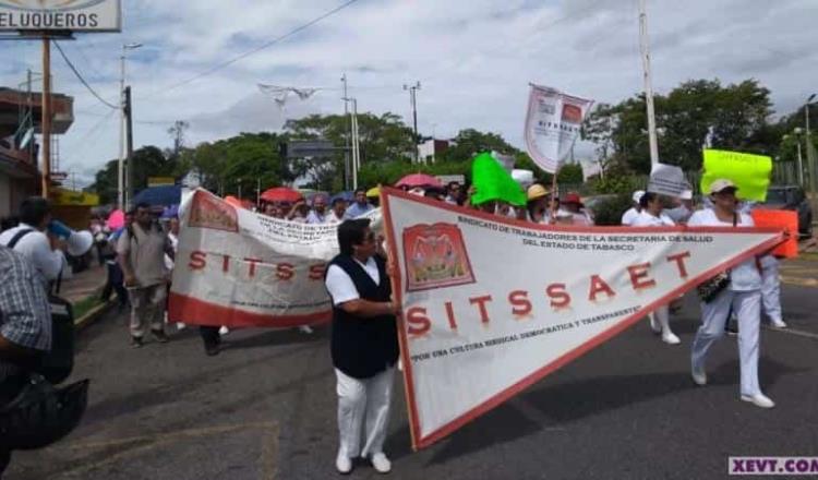 Convoca SITSSAET a manifestación en Villahermosa por descuento del ISR en aguinaldo
