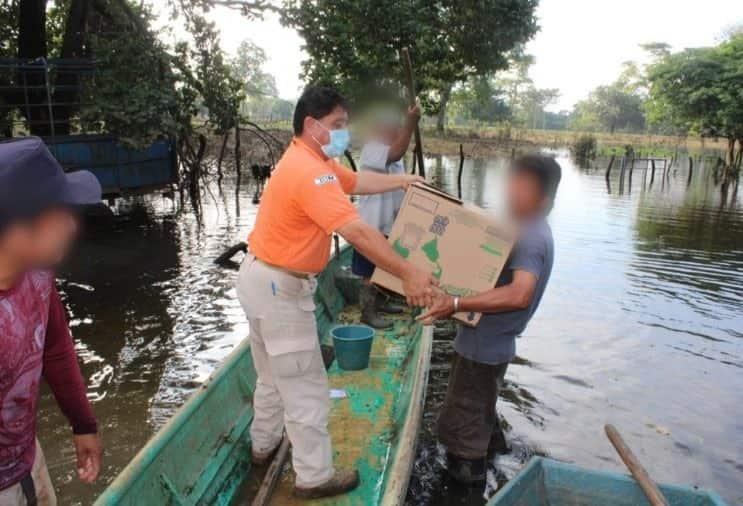 INM ha distribuido 225 mil raciones de alimentos a damnificados por inundaciones en Tabasco