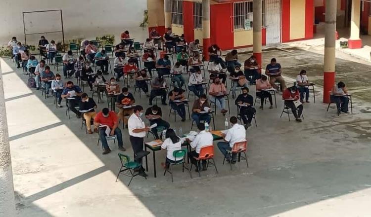 Aplica INE examen a más de 5 mil aspirantes a ser funcionarios electorales en Tabasco en el Proceso Electoral Federal 2020-2021