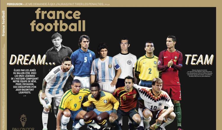 France Football define al 11 Ideal de toda la historia; destacan Messi y CR7