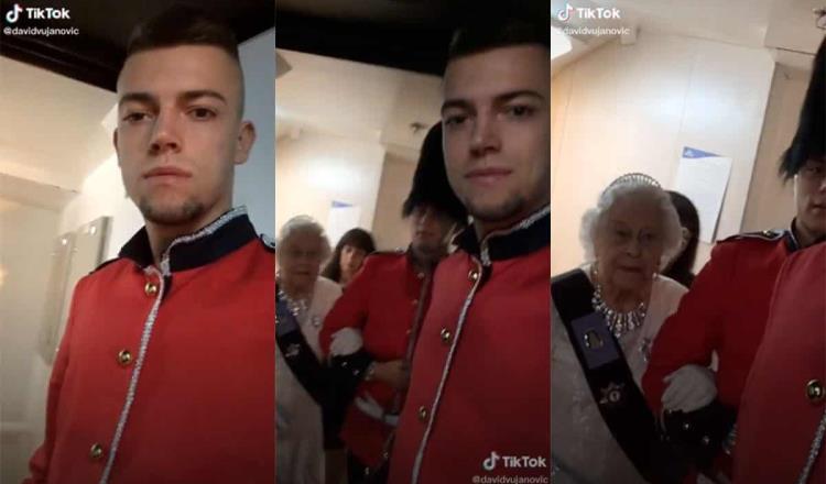 Guardia real comparte video de Reina Isabel, se acercó “de más” al hacer videoclip