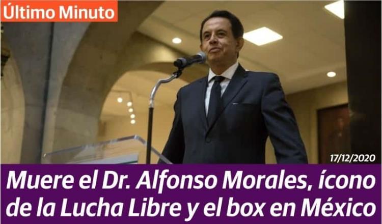 Fallece el Dr. Alfonso Morales a consecuencia de una falla renal
