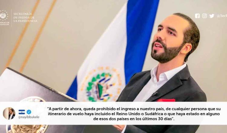 El Salvador prohíbe ingreso de personas de Reino Unido y Sudáfrica por nueva cepa de Covid