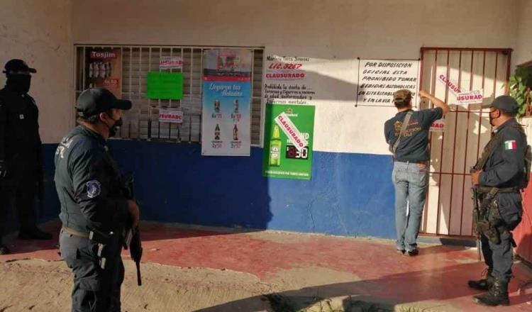 Clausura Finanzas establecimientos en Nacajuca por no respetar la ley
