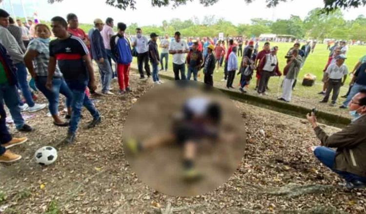 Asesinan a balazos a futbolista en pleno partido en Veracruz