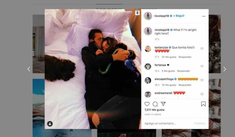 Reaparece Peña Nieto en Instagram de su hija Nicole