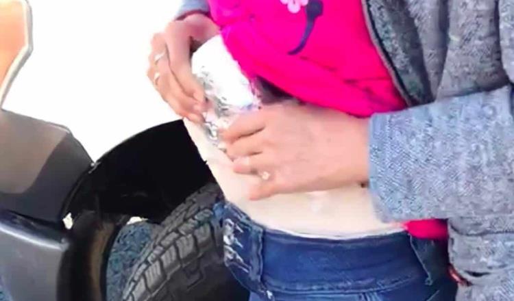 Detiene Guardia Nacional a mujer que transportaba droga escondida en su ropa en Chihuahua