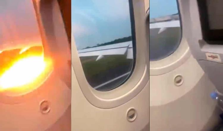 Avión de Aeroméxico cancela despegue en Cancún tras falla en motor