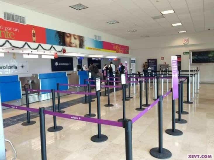 Afluencia de pasajeros en Aeropuerto de Villahermosa cayó 48.7% en 2020 debido a la pandemia, reporta ASUR