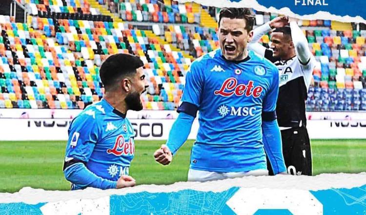 Chucky y Napoli logran victoria agónica ante Udinese