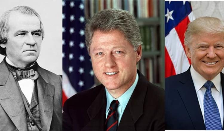 Andrew Johnson, Clinton y Trump en dos ocasiones, los presidentes de EU a quienes les han aprobado juicio político en la Cámara de Representantes